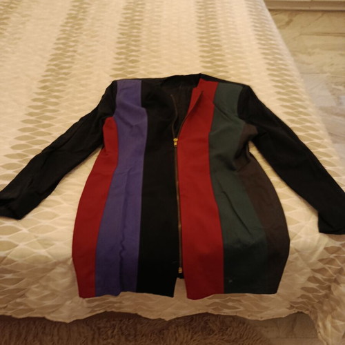 Long multicolor women's cardigan like new, size L