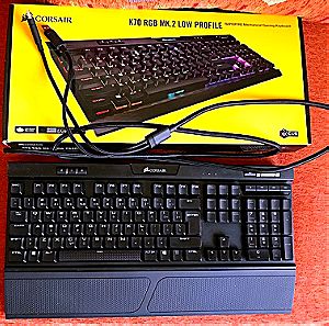 CORSAIR K70 RGB MK.2 RAPIDFIRE Low Noise Mechanical Gaming Keyboard, 104 keys MX Speed USB2.