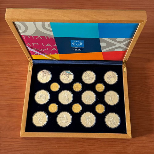 Greece Athens 2004 Olympic Games Coin Set new, 18 pieces