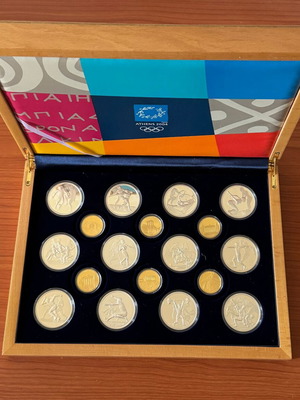 Greece Athens 2004 Olympic Games Coin Set new, 18 pieces