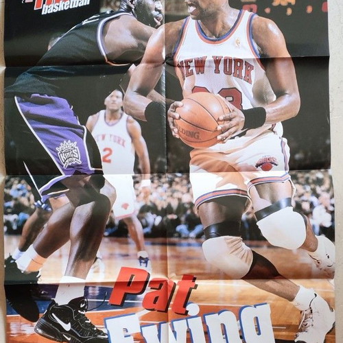Rare double poster Antonio McDyess & Patrick Ewing FIBA Basketball like new