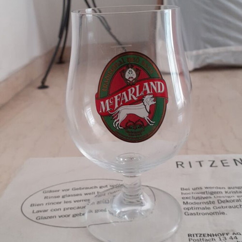 Mc Farland Beer Glasses Set of 6 New 300 ml
