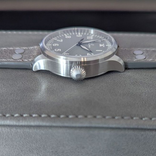 Laco Augsburg Grau 39 Automatic Watch new