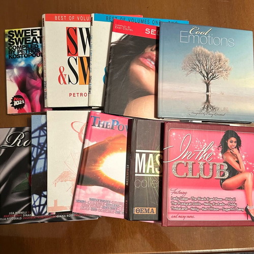 Sweet & Sweat Mykonos Romance Power of Love Emotion Masterpiece DJ Tiesto Sunrise CD set like new, 11 collections, 30 CDs