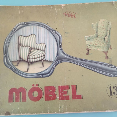 French Möbel furniture catalog used, like a painting pad