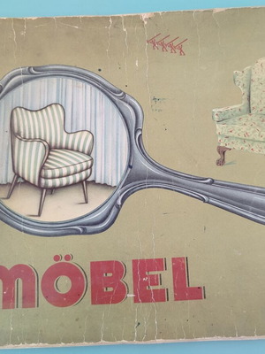 French Möbel furniture catalog used, like a painting pad
