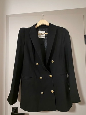 Zara double blazer like new, black and gold