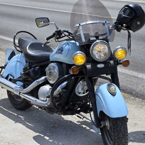 Kawasaki Drifter 800cc VN 800 used Indian style, blue