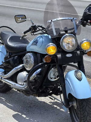 Kawasaki Drifter 800cc VN 800 used Indian style, blue