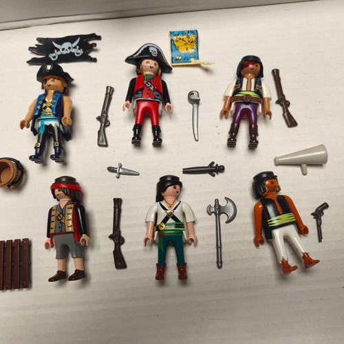 Playmobil Pirates Captains and Crew Figures like new, set of 6