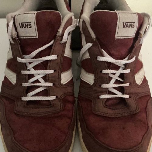 Vans trainers size 45 used, brown and red casual shoes