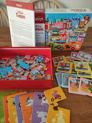 Ludattica Puzzle like new, Memory and Logic Game Little Town