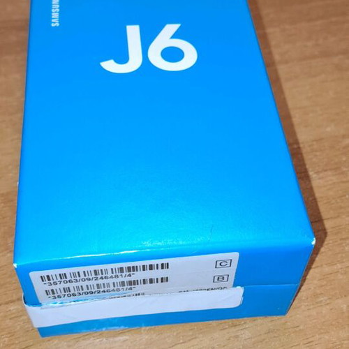 Samsung Galaxy J6 empty box used