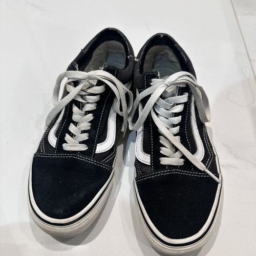 Vans Old Skool black sneakers with white stripe, size 39
