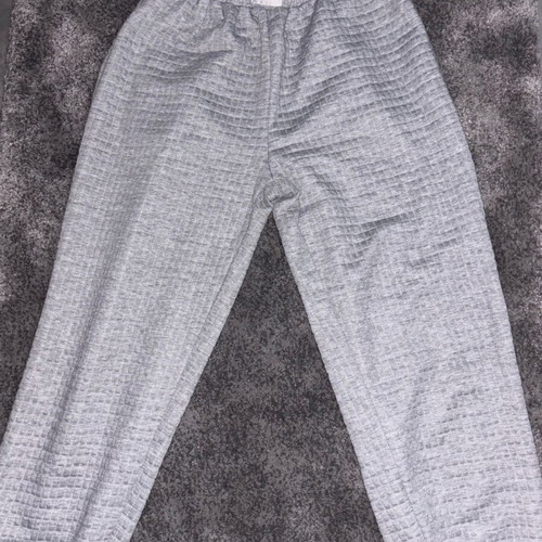 Women's tracksuit set like new with waffle texture gray, size L