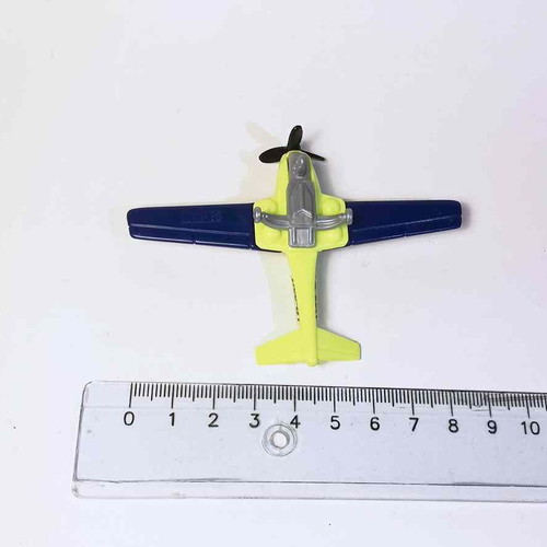Plastic toy figure miniature kinder airplane used