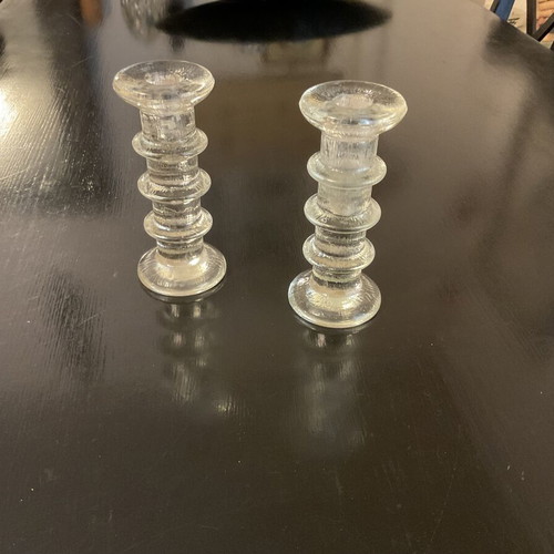 Iittala Festivo 3 Rings candleholder set by Timo Sarpaneva, vintage