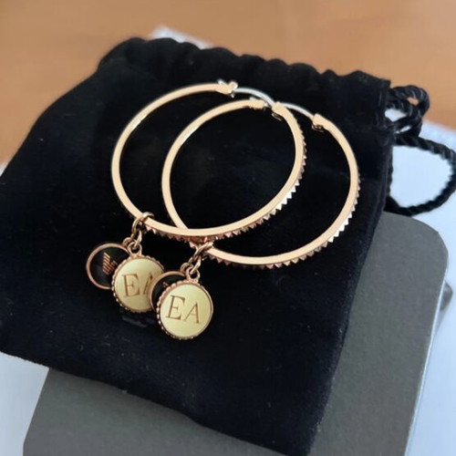 Emporio Armani earrings like new, gold color