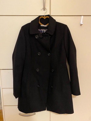 Палто Stradivarius medium като ново, черно
