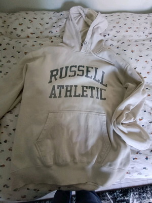 Russel Athletic hoodie used, size XL, beige