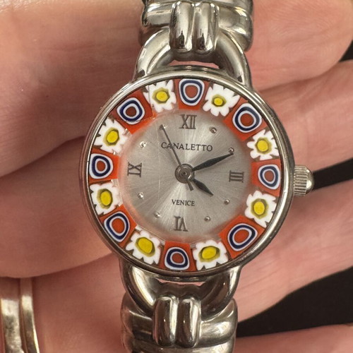 Canaletto Venice Millefiori Glass Ladies Watch, vintage