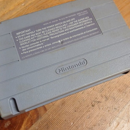 Super Nintendo Rampart cartridge used, moderate condition, USA