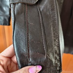 Women's leather jacket used, brown