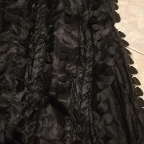 Total Black pashmina satin 45x1.50cm in excellent condition for evening wear