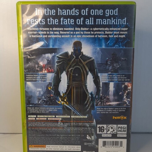 Too Human Xbox 360 game, English version, complete with manual