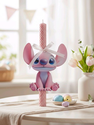 Λαμπάδα από μελισσοκέρι με φιγούρα Angel καινούργιο