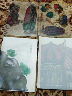 Karagiozis and His Company figures and sceneries set