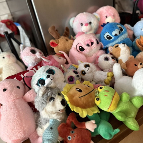 Plush toys used, large collection for kids and collectors