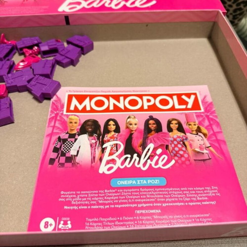 Monopoly Barbie board game like new