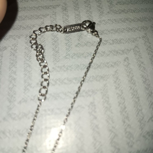 Evil Eye Necklace stainless steel like new, silver color