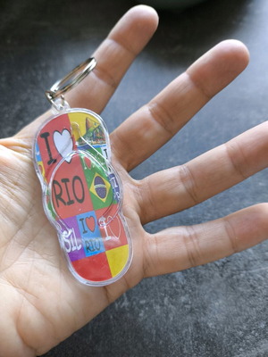 Μπρελόκ διπλής όψεως Rio de Janeiro καινούργιο, πολύχρωμο