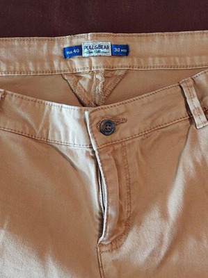 Pull & Bear pants size Large 40, beige brown