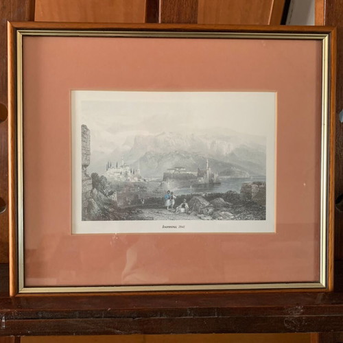 William Purser engraving used with wooden frame and glass
