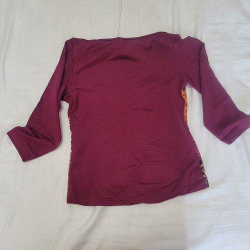 Danoff women's blouse, small, velvet front design