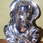 Christ image used silver-plated