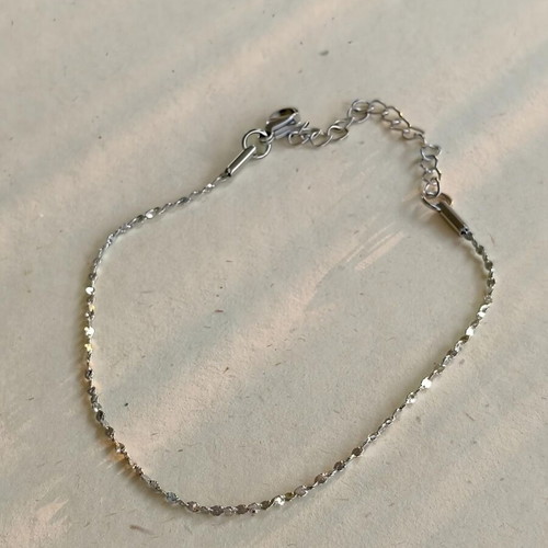 Stainless steel delicate bracelet chain