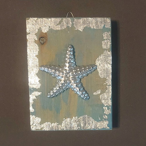 Wooden frame with plaster decorative star like new