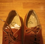 Kangol leather lace-up shoes used, brown size 38