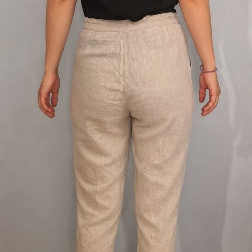 Linen pants gray used, size M 38 10