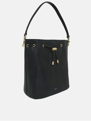 Moncrief India leather bucket bag, black