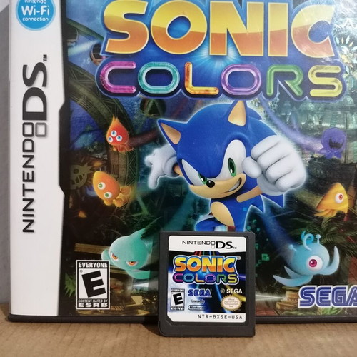 Sonic Colors NTSC Nintendo DS game with case, non-working