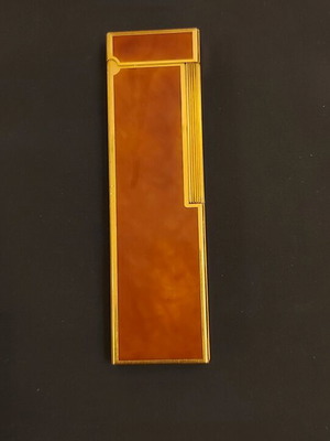 Dupont table lighter large size with tortoiseshell lacquer like new