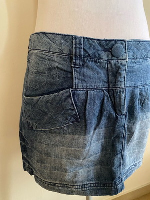 Maui Wowie τζιν μίνι φούστα καινούργια, μέγεθος XS, μπλε