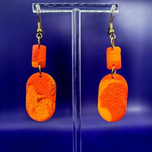 Handmade polymer clay dangle earrings new