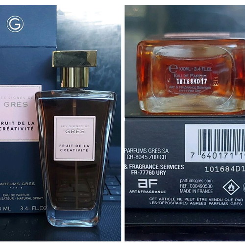 Unisex French perfume Fruits de la creativite by Gres 100ml EDP new