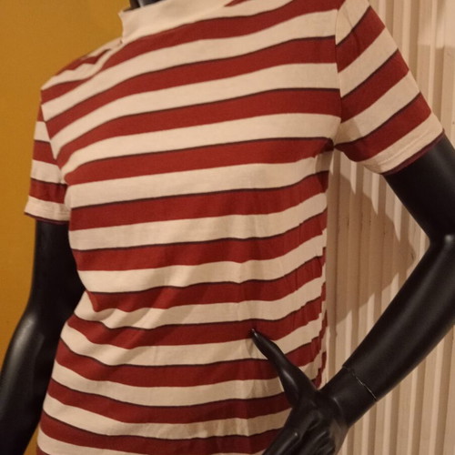 Zara striped T-shirt size S 100% cotton new, thin
